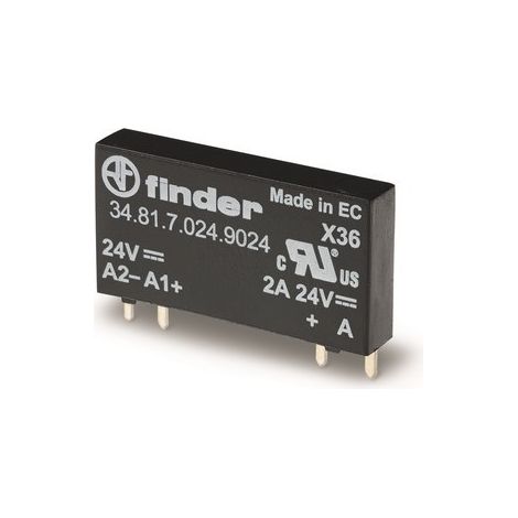 FINDER SERIE 34 - MINI RELE CIRCUITO IMPRESO 5MM 1 CONTACTO ABIERTO 2A 24VDC