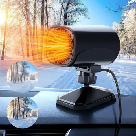 Chauffage De Voiture - 12 V - 150 W - Ventilateur Rotatif 360° - 2 En 1 (1/4)