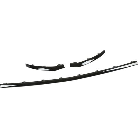3 pièces de garniture inférieure de pare-chocs avant noir brillant de remplacement pour Mercedes-Benz GLC-Class X253 C253 AMG Line pré-restylage 2016-2019 (1/5)