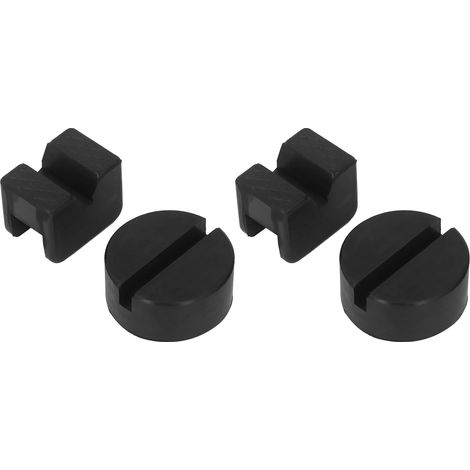 4 Coussinets de Cric en Caoutchouc Ronds Type V 2-4T, Kit Universel de Levage pour Véhicules (1/5)