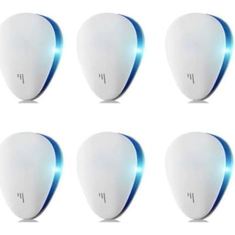 Répulsif à ultrasons - Multi fréquence double puce non toxique Plug In pour maison et intérieur Blanc (1/5)