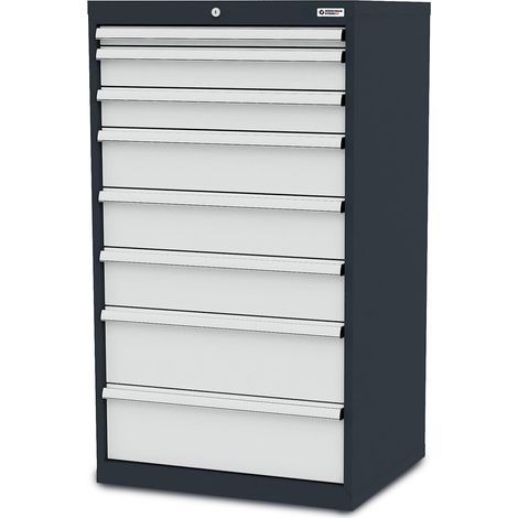 WS24 Schubladenschrank Schubladen: 1 x 50 2 x 100 3 x 150 2 x 200 B x T x H 700 x 575 x 1220 mm - WS24-100273