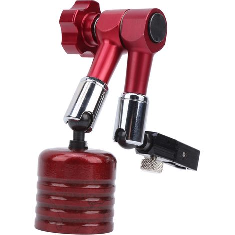 Support universel miniature pour comparateur à cadran, réglable, capacité de charge de 50 kg, support magnétique robuste avec levier (1/5)