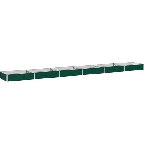 vidaXL Cama de Jardín Elevada Verde 600 x 80 x 24 cm (1/2)