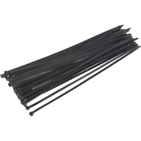 Sealey Cable Tie 450 x 7.6mm, Black - Pack of 50 CT45076P50