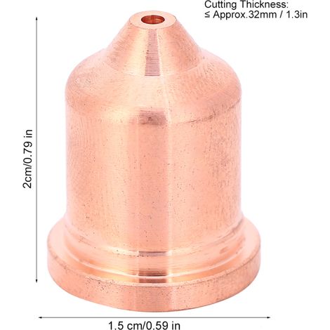 Beyamis Lot de 5 buses plasma 220816 compatibles avec la machine de découpe MAX85 (consommable 85A) (1/5)