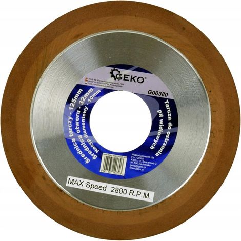 Geko 5901477113703 Disque Affûtage Pro Argenté 125 mm (1/3)