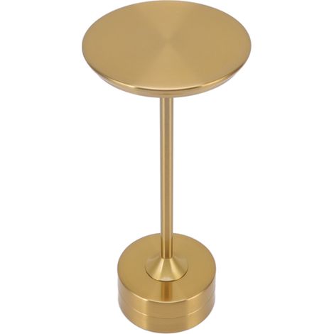Lampe de table sans fil rechargeable 2000 mAh, 3 niveaux de luminosité, portable, USB-C, LED, lampe de chevet en métal doré (1/5)