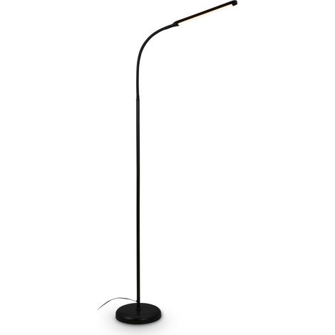 Lampadaire LED Lampe sur pied Lampe dimmable tactile blanc chaud orientable