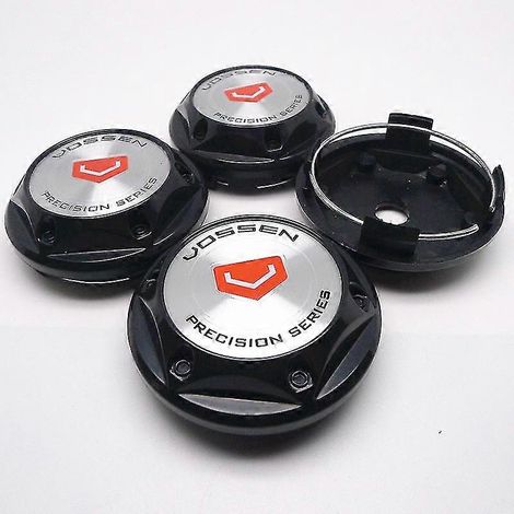 Lot de 4 cache-moyeux de roue Vossen 68 mm et 62 mm, protection anti-poussière, accessoires de style automobile cache-moyeux de roue C (1/5)