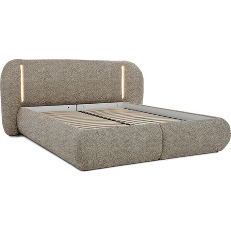 Cama Margate 135, Bella 10, Doble, 140x200, Tapiz, Somieres, 201x227x103cm, LED (1/5)