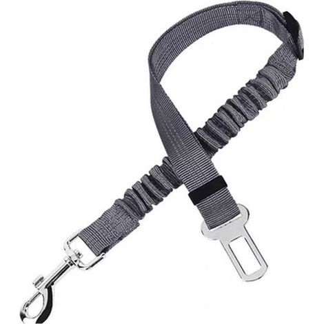 Guinzaglio per auto per cani - cintura di sicurezza per cani regolabile in lunghezza - 2 pezzi - cintura di sicurezza con assorbimento degli urti elastico e moschettone robusto - larghezza 2,5 cm, lun (1/5)