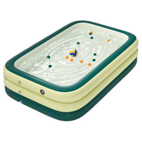 Piscine Gonflable familiale pour Enfants et Adultes - Piscine de Jardin familiale - 1.5m - Trous de drainage (1/4)