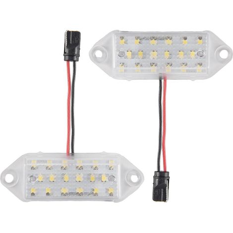 2 Stück weiße 18 SMD LED-Kennzeichenbeleuchtungslampen, fehlerfrei, für X 2003–2017 (1/5)