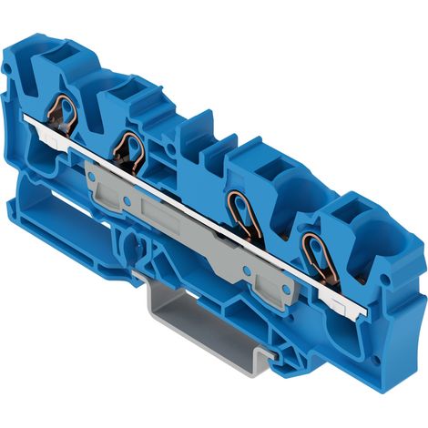 WAGO 4-Leiter-Durchgangsklemme 6mm² blau 2006-1404 25 Stk (1/2)