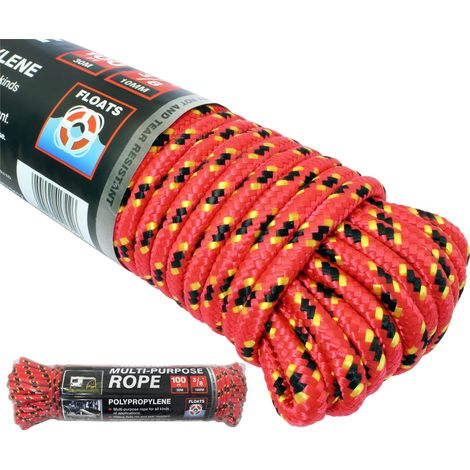 Dekton Utility Diamond Braided Polypropylene Multi Purpose Rope 10mm X 30m (1/2)