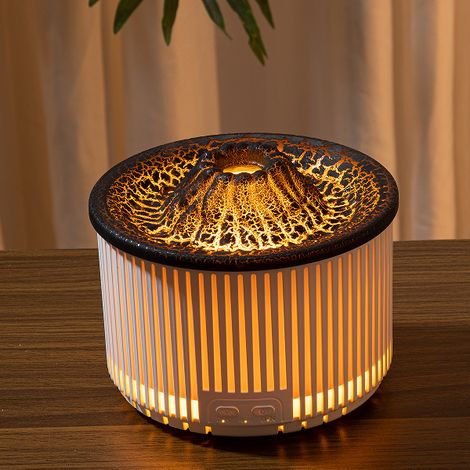 Diffuseur d'arômes volcaniques craquelés, humidificateur ultrasonique à pulvérisation automatique pour la maison