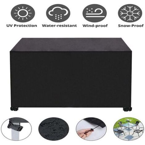 Housse Salon de Jardin,Housse de Table Jardin Rectangulaire,Couverture de Protection Meubles Bâche Salon de Jardin Imperméable Anti-UV,420D Tissu Oxford Bache Table Exterieur (21313274cm)