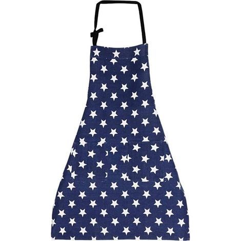 Tablier Tablier de Cuisine(Bleu Marine),Tablier de Cuisine Femme Tablier pour Cuisine,Ajustable en Lin de Coton Tablier pour Cuisine Familial Restaurant Barbecue (1/5)