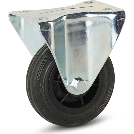Roue fixe - MESO - Caoutchouc - 100mm - 75kg LO