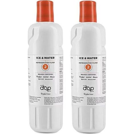 Set di 2 filtri (EDR2RXD1) per frigorifero, filtro acqua per frigorifero