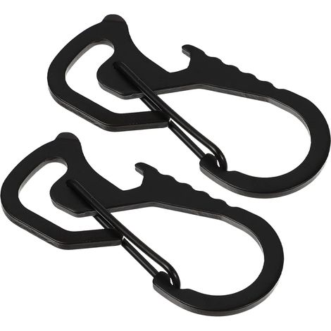 2 Mousquetons Suspension Acier Inox pour Camping (1/5)