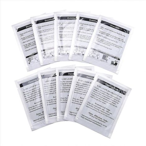 Nettoyeur de lecteur de cartes double face CR80, - Nettoyeur de puce de carte CR80 (10 pièces) (1/5)