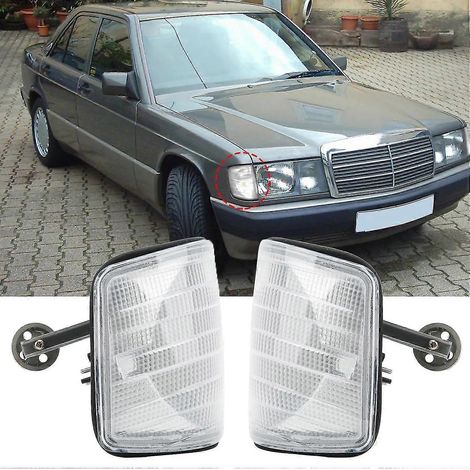 Seitenmarkierungsleuchte mit Blinker, kratzfest, für Mercedes-Benz 190 W201 (1982–1993), links oder rechts – links