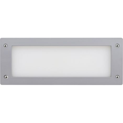 Empotrable pared DEVON Rectangle M IP66 GX53 LED T2 2x3.20W 405lm/410lm/410lm CRI80 3000K/4000K/6500K Gris