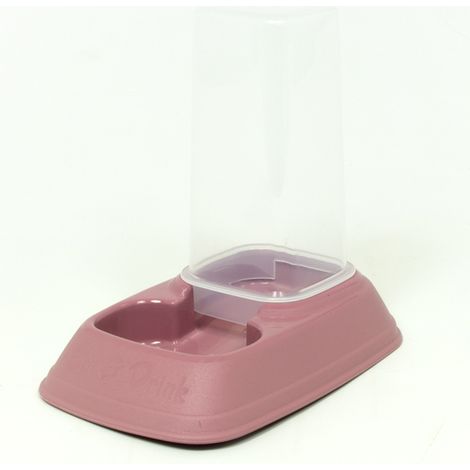 Dispenser Cibo/Acqua 0,7L Per Animali Modello 700083 Colore Rosa (1/5)