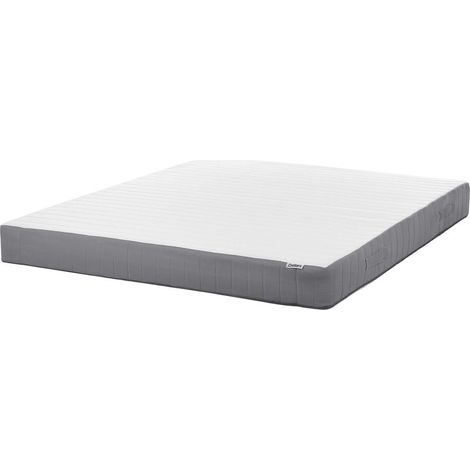 Matelas à Ressorts Ensachés 7 Zones Moussé Mémoire Forme Rafraichissante Ferme avec Poignées et Housse Amovible 180 x 200 cm Fluffy (1/5)