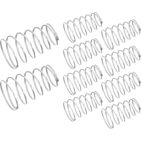 10 Pièces Ressort de Rechange en Acier Inoxydable pour Support de Mèche et Filtre Humidificateur, Facile à Remplacer, Couleur Argenté, Adapté pour Maison et Chambre (1/5)