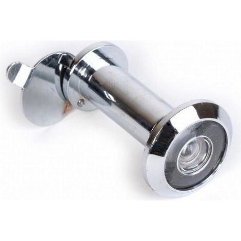 1 Judas Chromé Vision 180° Diamètre 12mm Pour Porte Entrée Sécurité