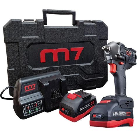 Clé à chocs compacte 1/2 sans fil 1900Nm – Moteur Brushless – 4 vitesses – 2 batteries 2.0Ah – Chargeur inclus – 130 mm, 1,16 kg – M7 (1/3)