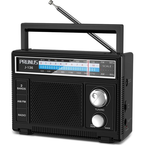 J-136 Poste Radio Portable AM/FM, Piles Et Secteur, AUX Et Micro (1/5)