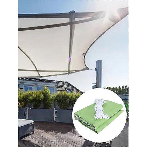 Voile d'ombrage toile Oxford 3x3m – Auvent imperméable anti-UV 95%, protection solaire extérieure, tonnelle résistante aux intempéries (1/5)