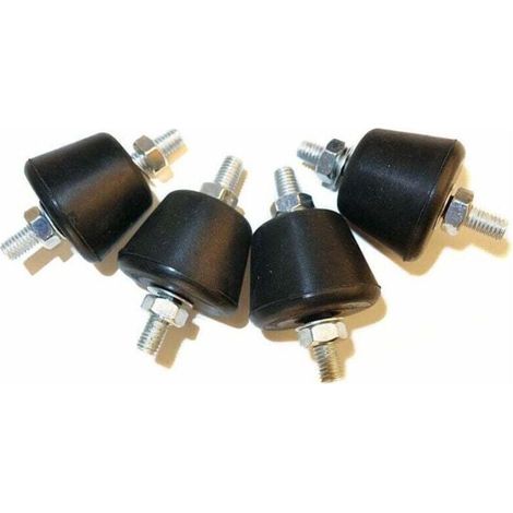 Silent Bloc Conique M8 Anti-Vibration, 4 Pièces pour Climatiseur Support Murale Réversible (1/4)