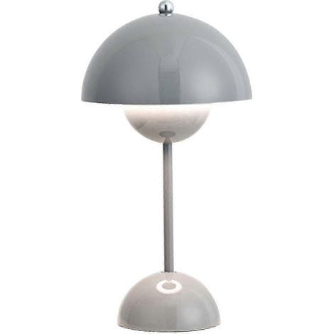 Lampe de table nordique danoise à bouton floral rechargeable scandinave