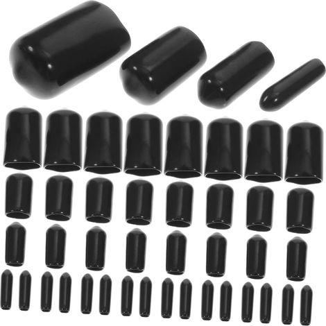 Ensemble de protections en caoutchouc noir pieds table 1 jeu (1/5)