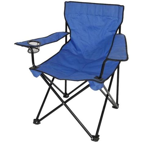 Stuhl Strend Pro BC2012B, klappbar, blau, Camping, 50x50x90 cm, 120 kg