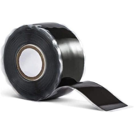 1 Rouleau,Noir ,Ruban Adhésif en Butyle 25mm x 3m Extra Éis et Résistant Ruban Adhésif Étanche Auto Scellant pour Terrasses en Bois Coutures (1/5)
