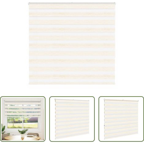 Doppelrollo - Doppelrollo Marmorbeige 160x150cm Stoffbreite 155,9 cm Polyester (1/5)