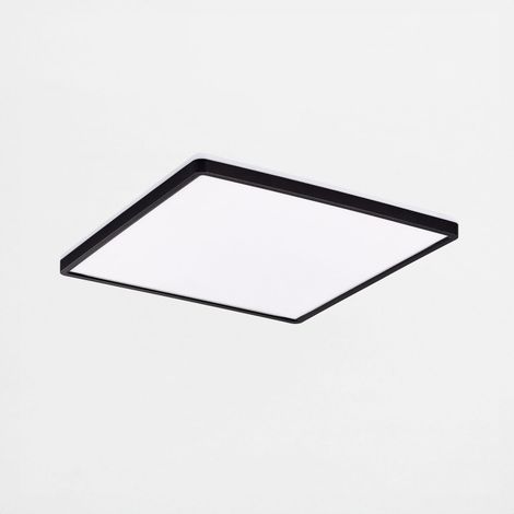Plafonnier moderne noir/blanc carré 40cm LED 50W COLIS