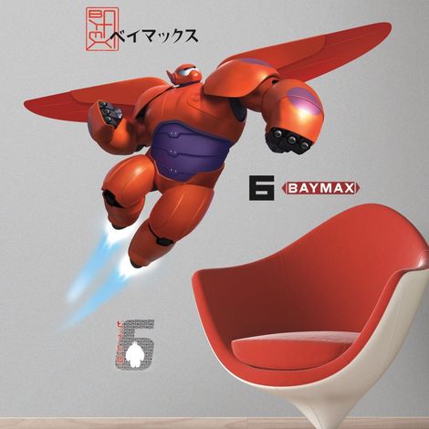 Stickers géant Baymax Les Nouveaux Heros Disney (1/3)