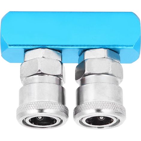 Raccord rapide pour compresseur d'air, coupleur pneumatique, alliage d'aluminium, connexion par pression (1/5)
