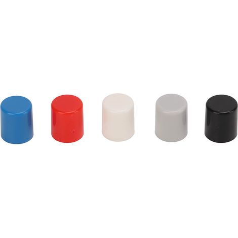 Lot de 250 capuchons de boutons-poussoirs en plastique ABS à 6 broches, verrouillables et de couleurs variées. (1/5)
