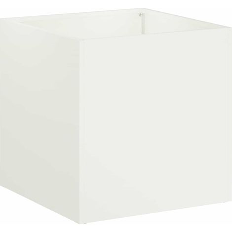 Macetero de Jardín Blanco 20 x 20 x 20 cm vidaXL