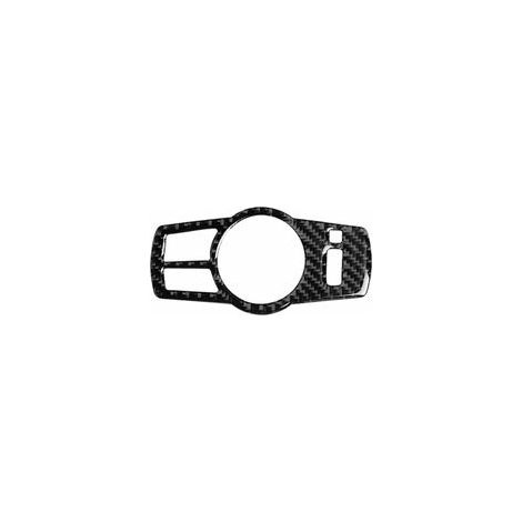 Couvercle de bouton en fibre de carbone pour commutateur de phare de voiture, couleur unie – (1/4)