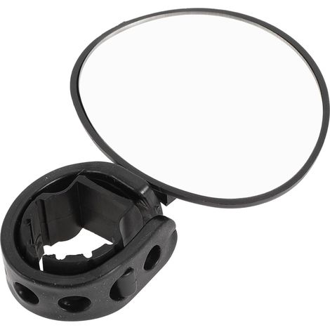 Verstellbarer Fahrradspiegel 9,5 x 6,8 cm Schwarzer Lenkerspiegel vorne, geeignet für Mountainbikes und Rennräder, 1 Stück.