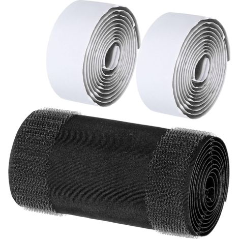 Protège-Câble de Sol 1 M x 10 cm Gestion des Câbles avec Adhésif pour Éviter Les Trébuchements Mélange de Nylon et de Polyester Noir 1 Pièce (1/5)